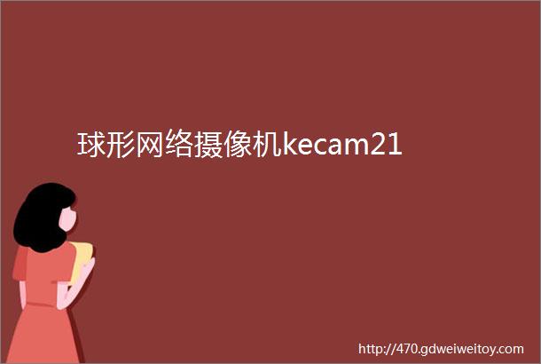 球形网络摄像机kecam21